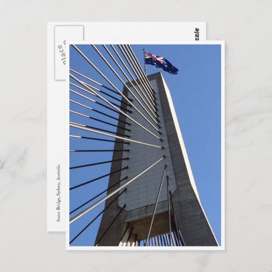 Brücken-Flagge Postkarte (Vorne/Hinten)