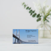 Brücken-Ingenieur-Visitenkarte Visitenkarte (Stehend Vorderseite)