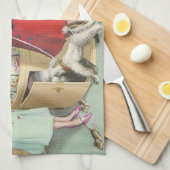 BRÜCKEN: Karten-kaufendes Chaos - Tee-Tuch Handtuch (Viertel Falte)