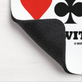 Brücken-Partner tun es mit Finesse (Karten-Anzüge) Mousepad (Ecke)