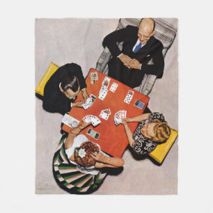 Brücken-Spiel durch Norman Rockwell Fleecedecke