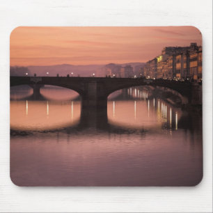 Brücken über den Arno bei Sonnenuntergang, 2 Mousepad