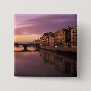 Brücken über den Arno bei Sonnenuntergang, Button