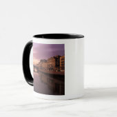 Brücken über den Arno bei Sonnenuntergang, Tasse (Vorderseite Links)
