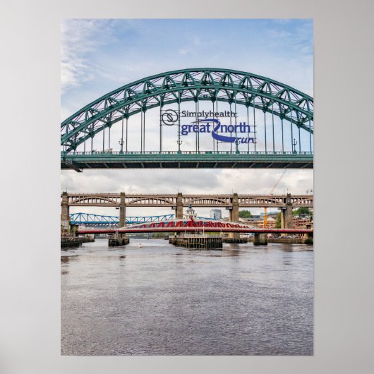 Brücken über den Fluss Tyne Print/Poster Poster (Vorne)