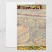 Brücken über Seine, Asniers von Vincent van Gogh Briefpapier (Vorne/Hinten)