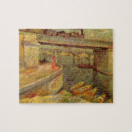 Brücken über Seine, Asniers von Vincent van Gogh Puzzle