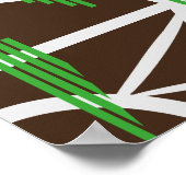 Brücken und Pfade in abstrakter Form Poster (Ecke)