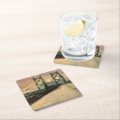 Brücken-Untersetzer Rechteckiger Pappuntersetzer (Vor Ort)