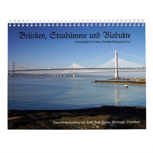 Brücken, Viadukte und Staudämme Kalender (Rückseite)