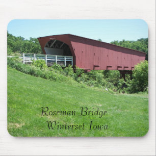 Brücken von Madison County Winterset, Iowa Mousepad