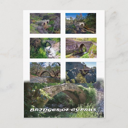 Brücken von Zypern nach Karte (Vorderseite)