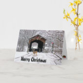 Brücken-Weihnachtskarte Karte (Gelbe Blume)