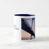 Brückenbauer Zweifarbige Tasse (Mittel)