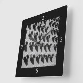 Brückenknoten und -bolzen quadratische wanduhr (Winkel)