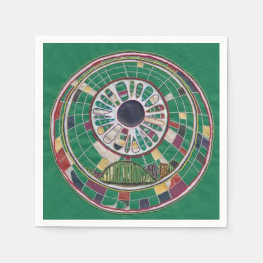 Brückenmuster Serviette (Vorderseite)