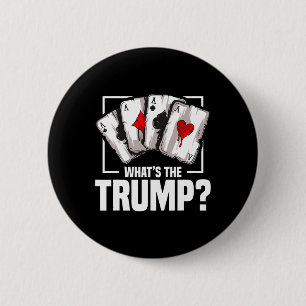 Brückenspieler Queen Kartenspiel Liebhaber Trump K Button
