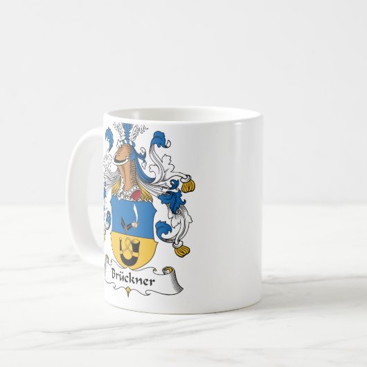 Bruckner Familienwappen Kaffeetasse (Vorderseite Links)
