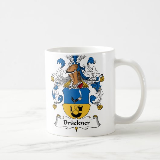 Bruckner Familienwappen Kaffeetasse (Rechts)