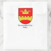 Bruckneudorf City Baby Runder Aufkleber (Tasche)