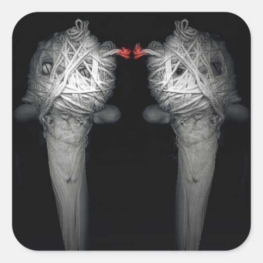 Brüder 2013 quadratischer aufkleber (Vorderseite)
