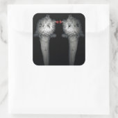 Brüder 2013 quadratischer aufkleber (Tasche)