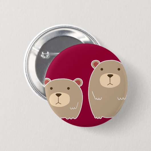 Bruder-Bär Button (Vorne & Hinten)