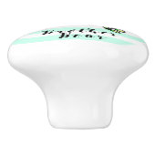 Bruder-Bärn-Tinte und Aquarell-Illustration Keramikknauf (Seitenansicht)