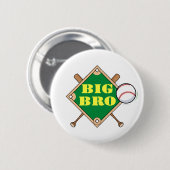 Bruder-Baseball-Diamant Button (Vorne & Hinten)