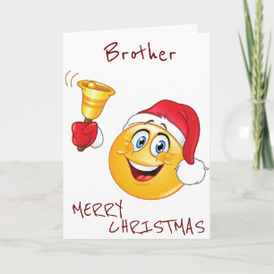 **BRUDER** BEREIT AUF DAS FEIERHAFTE EMOJI STIL FEIERTAGSKARTE