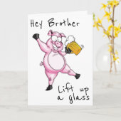 **BRUDER** BEREIT AUF FEIERN **GEBURTSTAG** KARTE (Gelbe Blume)