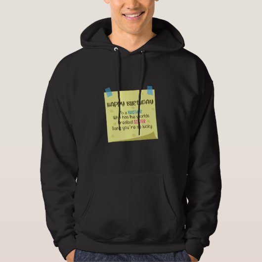 Bruder Bester Schwester Sister Hoodie (Vorderseite)