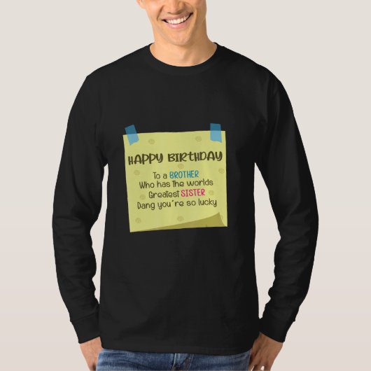Bruder Bester Schwester Sister T-Shirt (Vorderseite)