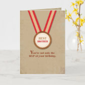 Bruder Birthday MVP, Sport Karte (Gelbe Blume)