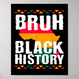 Bruder Black History Month Melanin Afroamerikaner Poster