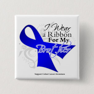 Bruder-blaues Band - Darmkrebs Button