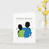 Bruder - Brother Note Card Karte (Gelbe Blume)