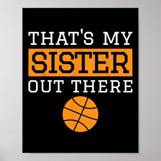 Bruder Bysketbyll Geschenk Das ist mein Schwester Poster (Vorne)