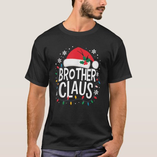 Bruder Claus Christmas Lights Funny Pajama Man Wo T-Shirt (Vorderseite)