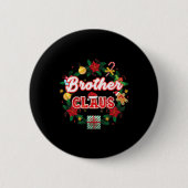 Bruder Claus Weihnachtsmann Laurel Wreath Mistle Button (Vorderseite)