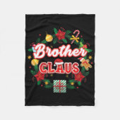 Bruder Claus Weihnachtsmann Laurel Wreath Mistle Fleecedecke (Vorderseite)