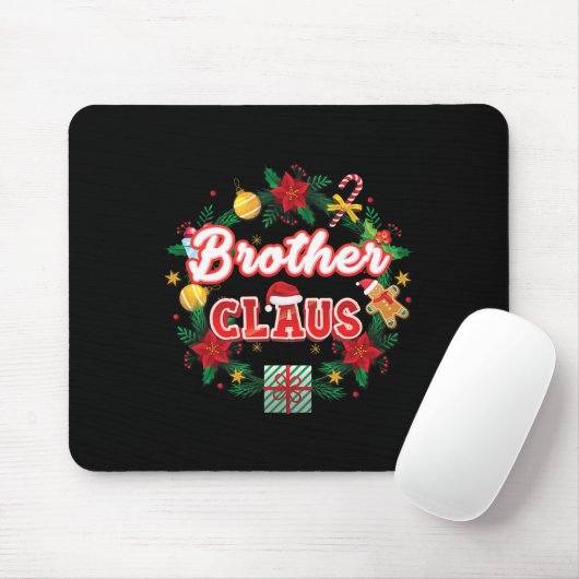Bruder Claus Weihnachtsmann Laurel Wreath Mistle Mousepad (Mit Mouse)