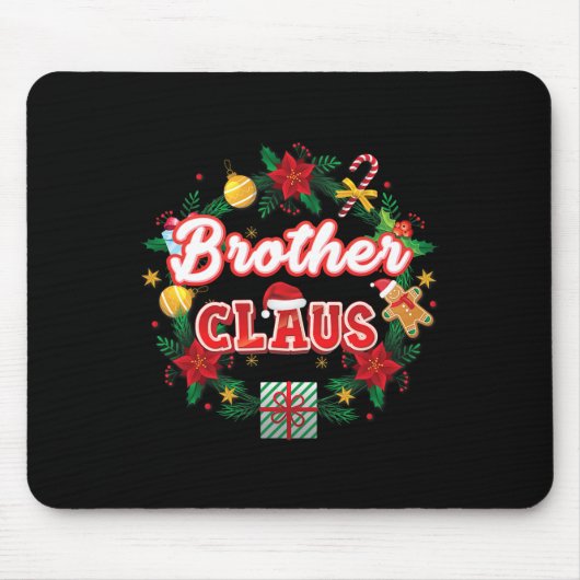 Bruder Claus Weihnachtsmann Laurel Wreath Mistle Mousepad (Vorne)