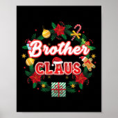 Bruder Claus Weihnachtsmann Laurel Wreath Mistle Poster (Vorne)