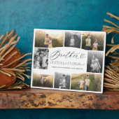 Bruder dankbar für jeden Moment FotoCollage Fotoplatte (Seite)