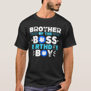 Bruder der Boss Geburtstagskinder-Dekorfamilie T-Shirt