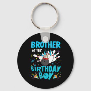 Bruder der Bowling Bowler-Familie zum Geburtstag Schlüsselanhänger