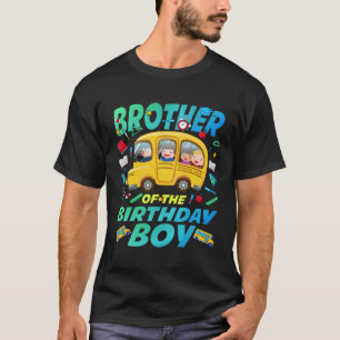 Bruder der Boy School Bus Bday Familie T-Shirt