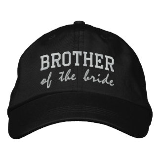 Bruder der Braut / Bräutigam Bestickte Kappe