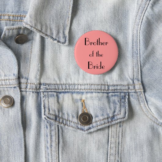 Bruder der Braut Button (Beispiel)